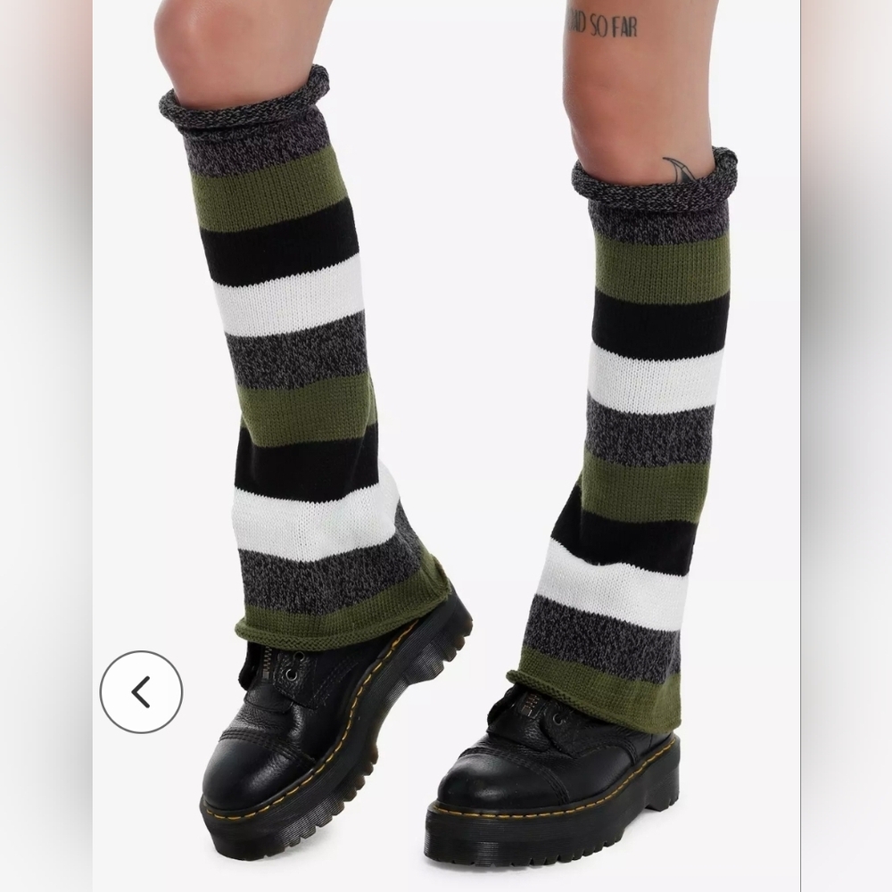 Striped Leg Warmers Y2K Harajuku festival Loose Socks